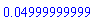 0.4999999999e-1