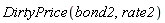 DirtyPrice(bond2, rate2)