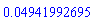 0.4941992695e-1