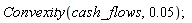 Convexity(cash_flows, 0.5e-1)