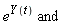 e^(Y(t)) and 