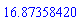 16.87358420