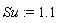 Su := 1.1