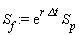 S[f] := exp(r*`&Delta;t`)*S[p]