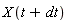 X(t+dt)