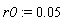 r0 := 0.5e-1