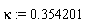 kappa := .354201