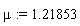 mu := 1.21853