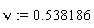 nu := .538186