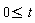 0<=t