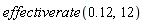 effectiverate(.12, 12)