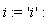 i := 'i'