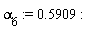 alpha[6] := .5909: