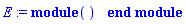 module () export maturity, payoff, ModulePrint; option implementation = external; end module