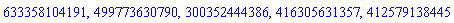 633358104191, 499773630790, 300352444386, 416305631357, 412579138445