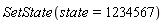 SetState(state = 1234567)