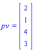pv := Vector[column]([[2], [1], [4], [3]])