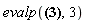 evalp(cos(3), 3)