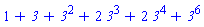 series(1+`3`+`3`^2+2*`3`^3+2*`3`^4+`3`^6,`3`)
