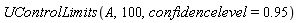 UControlLimits(A, 100, confidencelevel = .95)