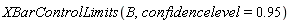 XBarControlLimits(B, confidencelevel = .95)