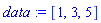 data := [1, 3, 5]
