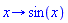proc (x) options operator, arrow; sin(x) end proc