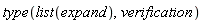 type(list(expand), verification)