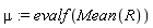 mu := evalf(Mean(R))