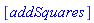 [addSquares]