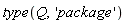 type(Q, 'package')