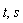 t, s