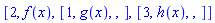 BINARYTREE(2, f(x), BINARYTREE(1, g(x), BINARYTREE(), BINARYTREE()), BINARYTREE(3, h(x), BINARYTREE(), BINARYTREE()))