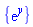{exp(y)}