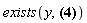 exists(y, forall(x, forall(y, Q)))