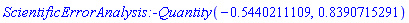 ScientificErrorAnalysis:-Quantity(-.5440211109, .8390715291)