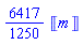 (6417/1250)*Unit(m)