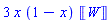 3*x*(1-x)*Unit(W)
