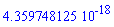0.4359748125e-17