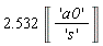 2.532*Unit('a0'/'s')