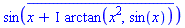 sin(conjugate(x+I*arctan(x^2, sin(x))))