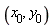 x[0], y[0]