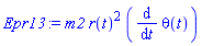 m2*r(t)^2*(diff(theta(t), t))