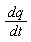 dq/dt