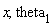 x, theta[1]