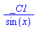 _C1/sin(x)