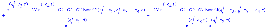u(r,theta,z,t) = exp(_c[3]^(1/2)*z)*exp(_c[2]^(1/2)*theta)*_C3*exp(_c[4]*t)*_C7*_C5*_C1*BesselJ((-_c[2])^(1/2),(_c[3]-_c[4])^(1/2)*r)+exp(_c[3]^(1/2)*z)*exp(_c[2]^(1/2)*theta)*_C3*exp(_c[4]*t)*_C7*_C5*...