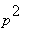 p^2