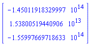 Vector(3, {(1) = -0.1450119183e15, (2) = 0.1538005194e14, (3) = -0.1559976697e15})