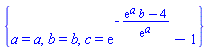 {a = a, b = b, c = exp(-(exp(a)*b-4)/exp(a))-1}